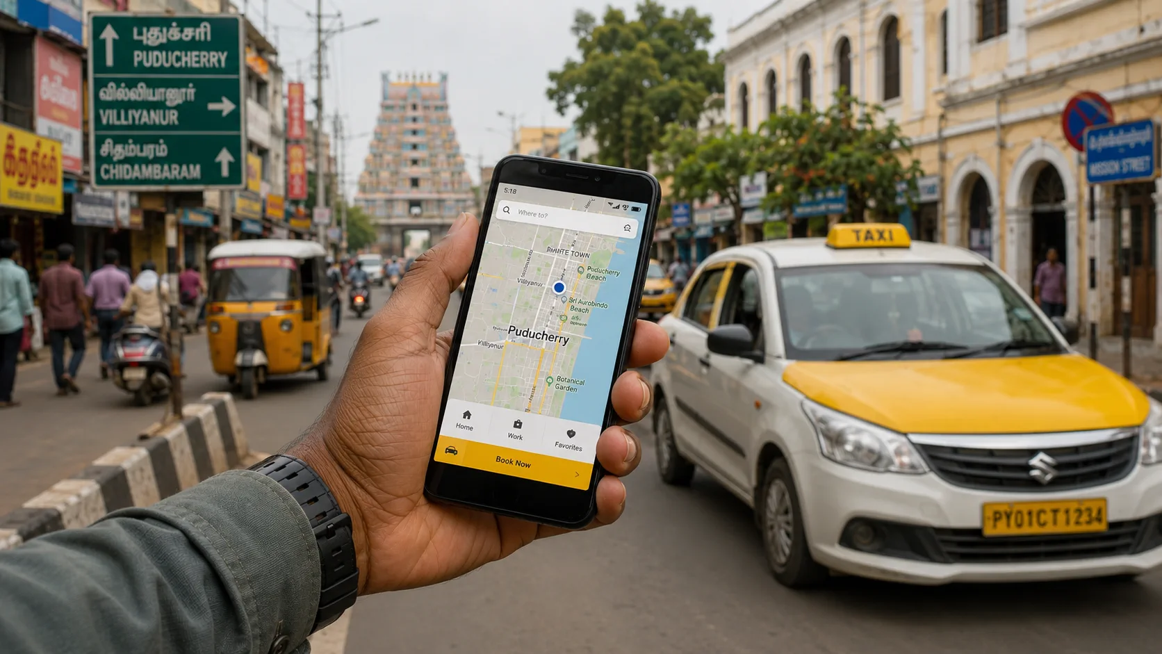Book a taxi with MSB TRAVELS
